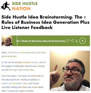 side hustle nation with don the idea guy