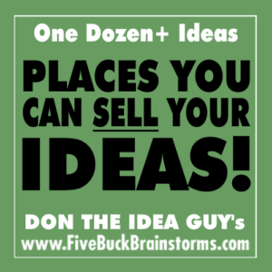 places you can sell ideas