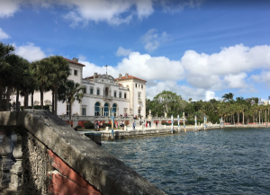 Villa Vizcaya feature a stone barge folly