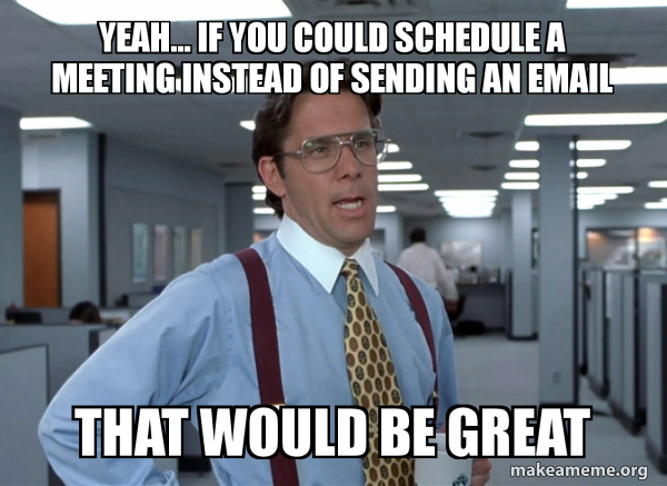 meeting vs. email